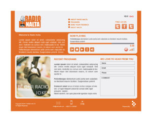 Radio-Nalta website design