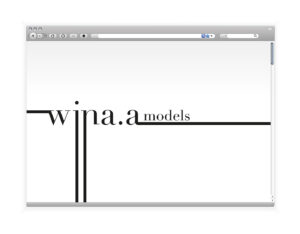 Model agency website design