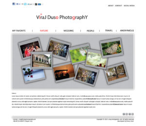 Flash website design for photographer