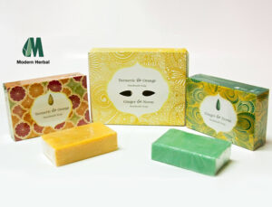 MXN herbal soap label design